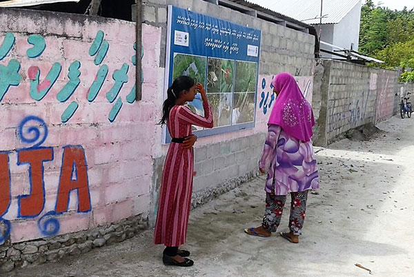 Billboard installed at Haa Alifu Baarah