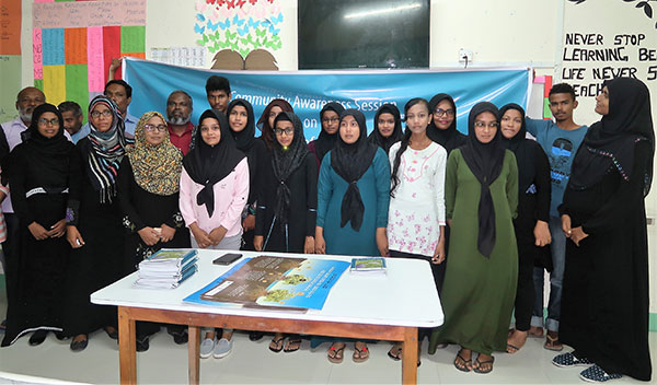 Community awareness session at Haa Alifu Baarah